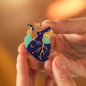 Broșă Starry heart
