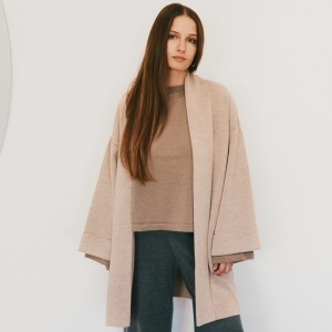Cardigan scurt Mera bej