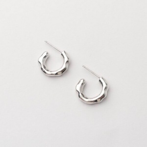 Cercei Mini organic hoops thin - Img 3