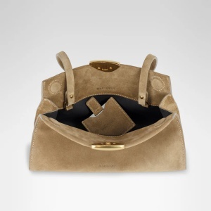 Geantă Noa soft beige suede - Img 6