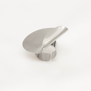 Inel Imperfect oval argintiu