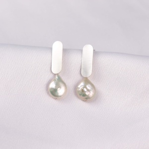 Cercei Oval lush silver