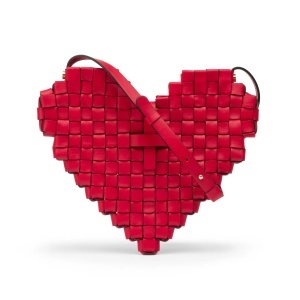 Geantă Pixel heart red
