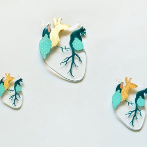 Broșă Hopeful heart