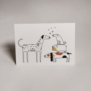 Felicitare Love dogs