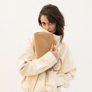 Geantă Noa soft beige suede - Img 4