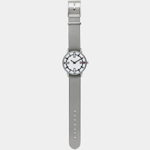 Ceas Victoria silver grey leather - Img 2