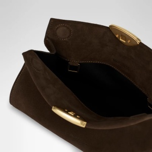 Geantă Noa soft dark chocolate suede - Img 8