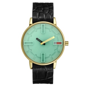 Ceas Victoria neo mint croc effect black