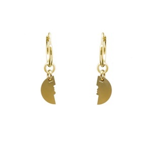 Cercei Two make one hoops golden