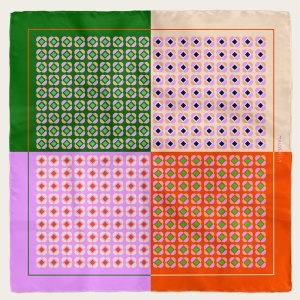 Eșarfă Geometric Multicolor - Img 1