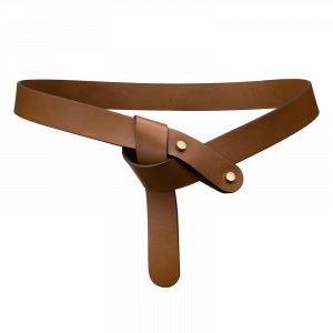 Centură piele Knot teak