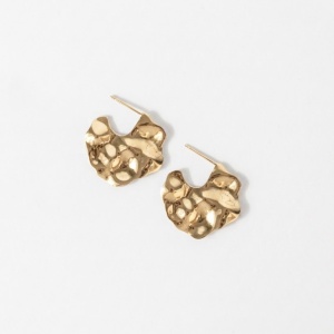 Cercei Organic Flat hoops aurii