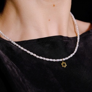 Colier Flower perle - Img 2