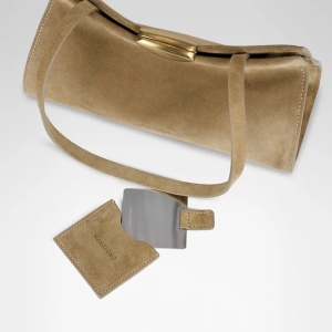 Geantă Noa soft beige suede - Img 5
