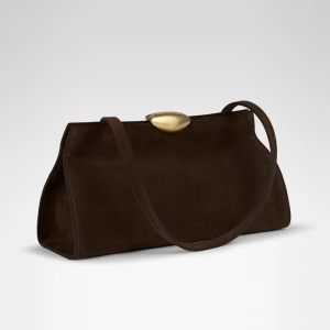 Geantă Noa soft dark chocolate suede - Img 2