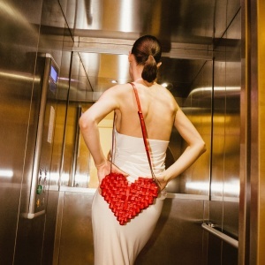 Geantă Pixel heart red - Img 2