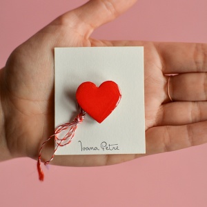 Broșă Color me lovely heart
