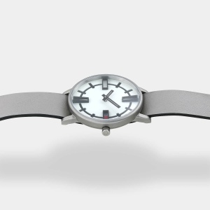 Ceas Victoria silver grey leather - Img 3