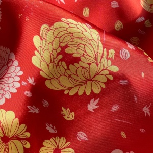 Eșarfă Chrysanthemum red floral - Img 4