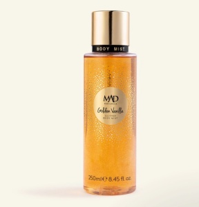 Parfum pentru corp MAD Golden Vanilla cu sclipici- 250 ml - Img 2