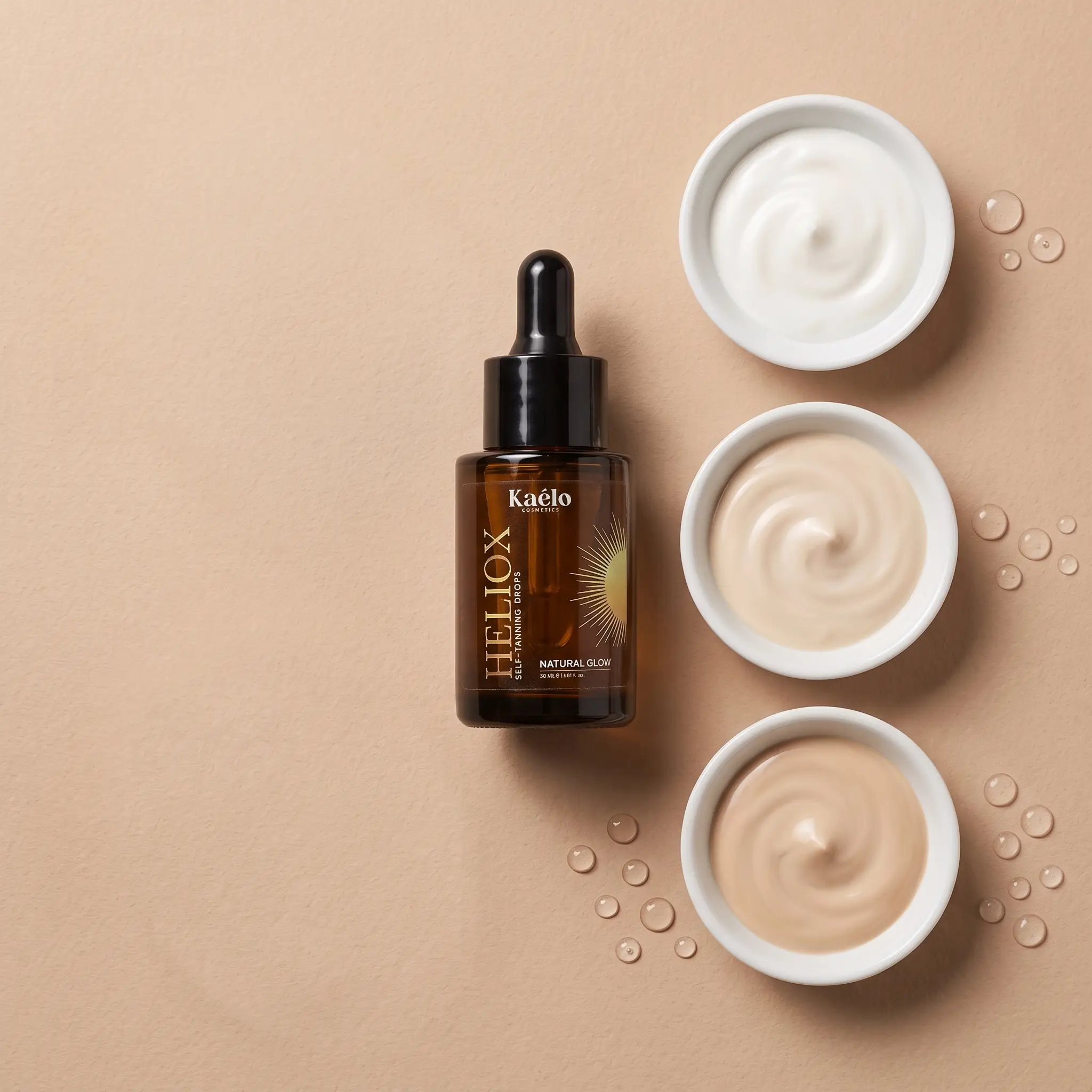 HELIOX Natural Glow picături autobronzante Kaelo Cosmetics