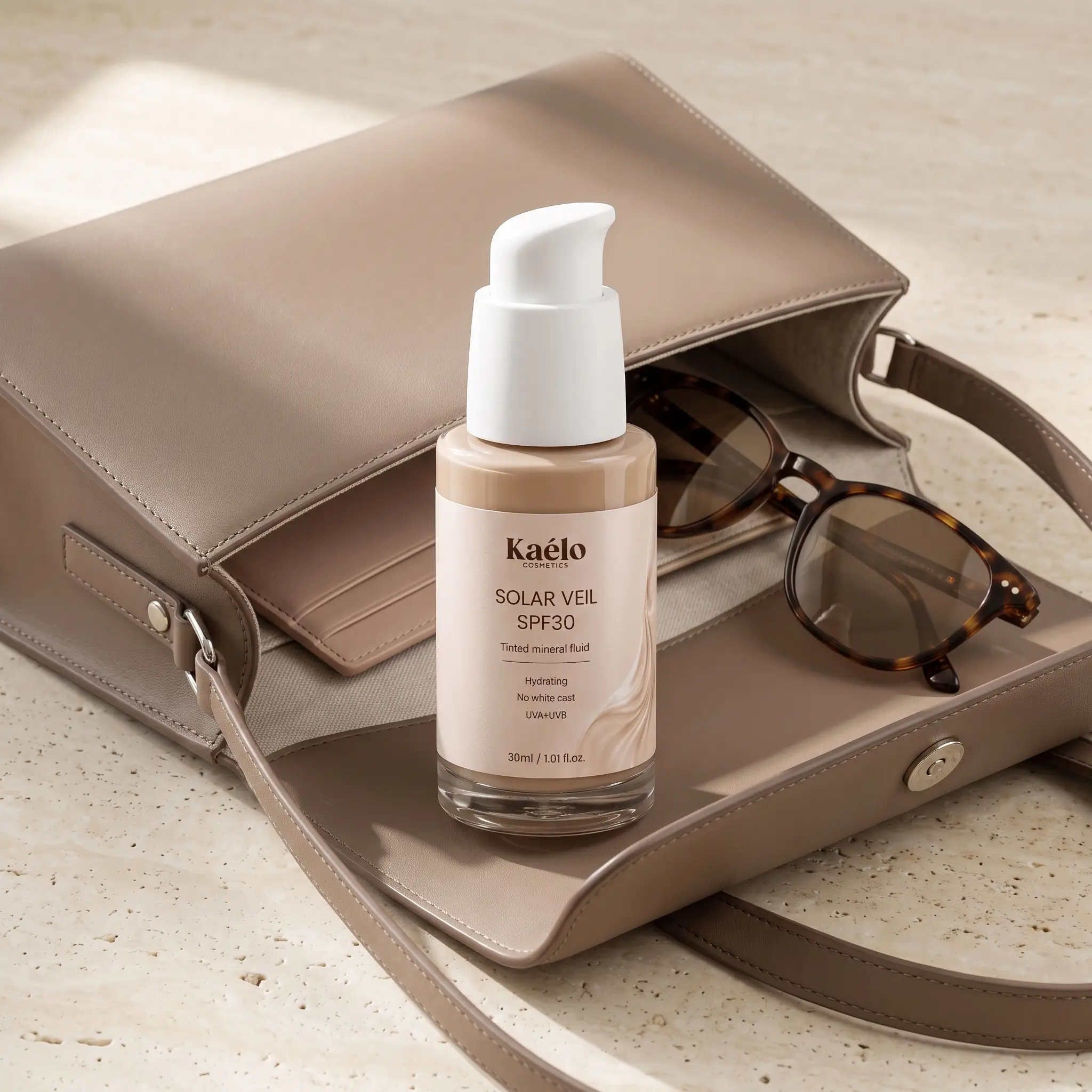 Recipient SOLAR VEIL SPF30 fluid mineral nuanțator Ka&eacute;lo Cosmetics