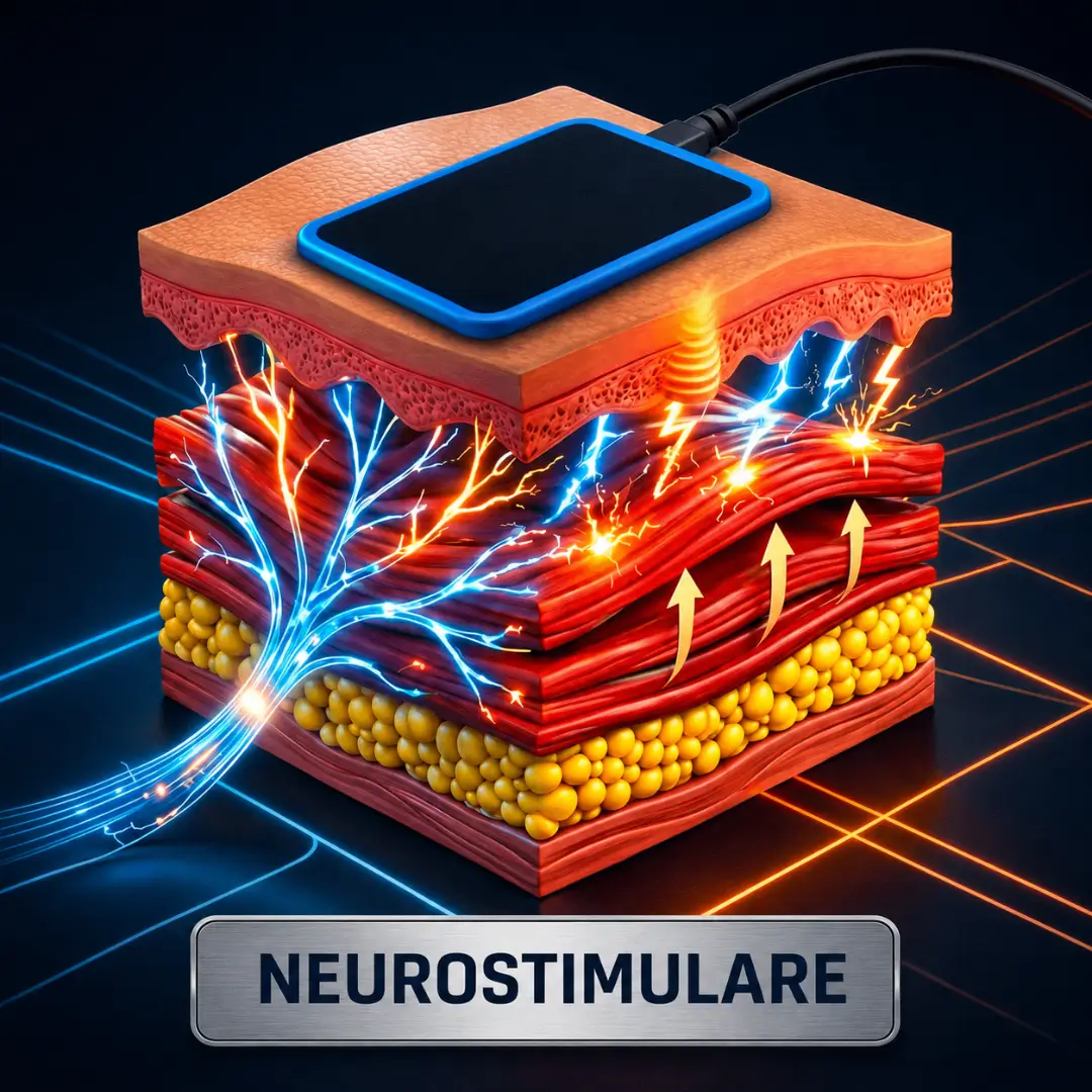 Neurostimulare musculara Wonder Axon pentru contractii musculare profunde