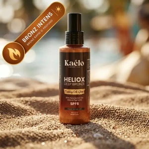Ulei de Bronzare pentru Bronz Intens și Glow Kaélo HELIOX Deep Bronze, SPF 6, 150ml