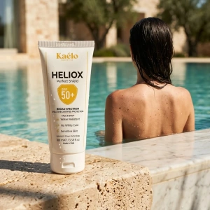 Cremă Protecție Solară Corp & Față , Broad Spectrum UVA/UVB 100 ml - Kaélo HELIOX Perfect Shield SPF 50+ - Img 8