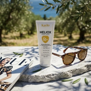 Cremă Protecție Solară Corp & Față , Broad Spectrum UVA/UVB 100 ml - Kaélo HELIOX Perfect Shield SPF 50+ - Img 12