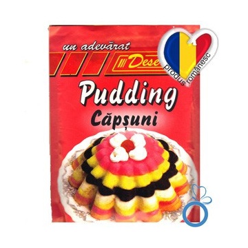 Budinca cu aroma de capsuni (fara zahar, fara gluten) 42g - Desert - Img 2