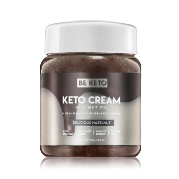 Crema tartinabila KETO Delicious Hazelnut + MCT (fara zahar, fara gluten, vegan) 250g - BE KETO