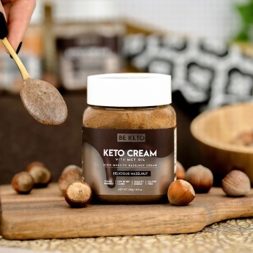 Crema tartinabila KETO Delicious Hazelnut + MCT (fara zahar, fara gluten, vegan) 250g - BE KETO - Img 3