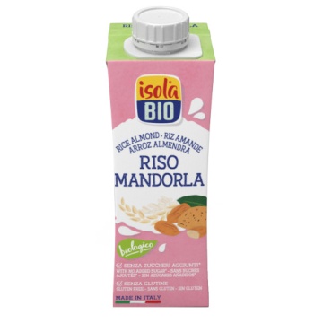 ECO Bautura din orez si migdale, fara gluten, Isola Bio 250ml