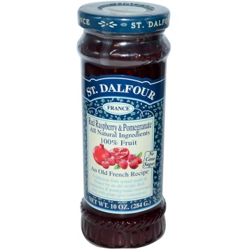 Gem de zmeura cu rodie (fara zahar, fara gluten) 284g - ST.DALFOUR