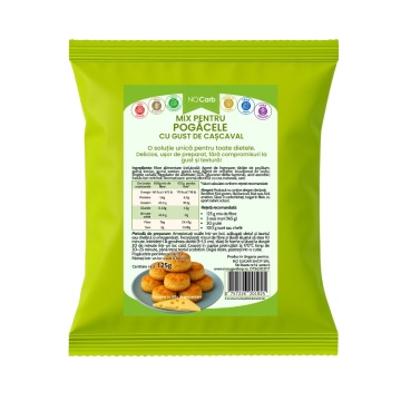Mix de fibre pentru POGACELE cu gust de CASCAVAL (low carb, fara gluten, fara zahar) 125g - NoCarb