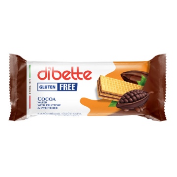 Napolitane cu cacao (fara zahar, fara gluten) 50g - Dibette