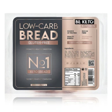 Paine KETO (fara zahar, fara gluten, lowcarb) 190G - Be Keto
