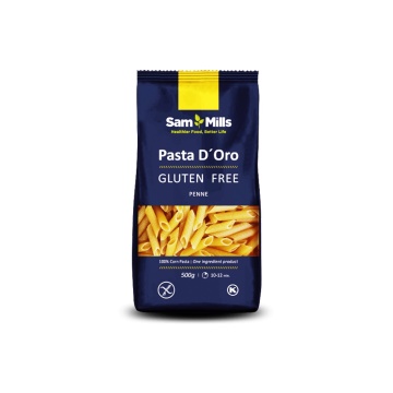 Penne din porumb (fara gluten) 500g - Pasta dOro SamMills