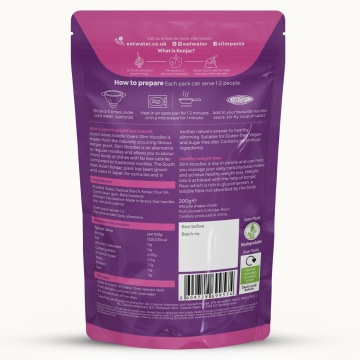 Taietei din Konjac fara clatire 200g (vegan, low carb, fara gluten) - Slim Pasta - Img 2