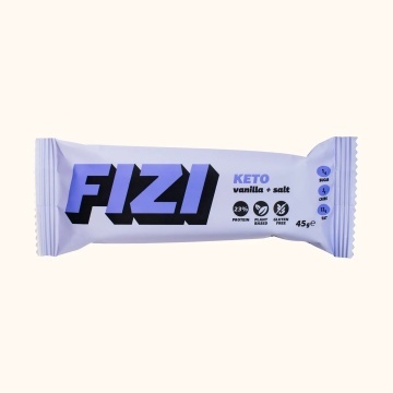 Baton proteic Keto Vanilie si Sare (fara zahar, fara gluten) 45g - FIZI