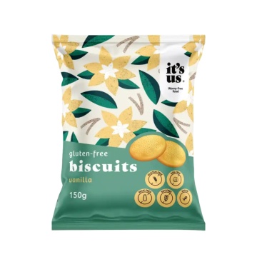 Biscuiti cu Vanilie (fara gluten, fara soia, vegani) 150g - It's us
