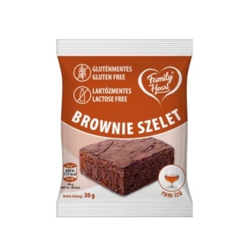 Brownie cu aroma de ROM (fara gluten, fara lactoza) 30g - Family Heart