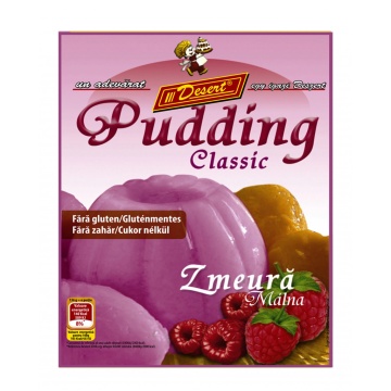 Budinca cu aroma de zmeura (fara zahar, fara gluten) 42g - Desert