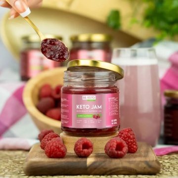 Gem keto cu zmeura (fara zahar, fara gluten, cu Stevia) 200g - BE KETO - Img 2