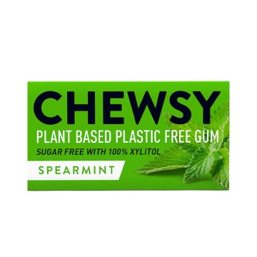 Guma de mestecat cu aroma de Menta si Xilitol (fara zahar, fara gluten, vegana) 15g - Chewsy