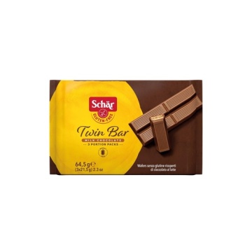 Napolitane invelite in ciocolata Twin Bar ( fara gluten ) 64.5g - Schar