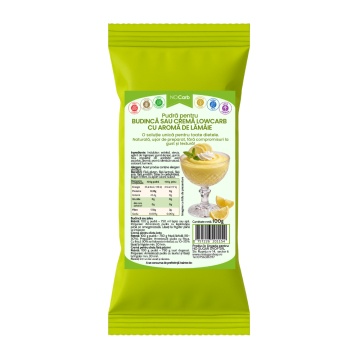 Pudra pentru jeleu sau crema cu aroma de LAMAIE (lowcarb, fara zahar, fara gluten, keto) 100g - NoCarb