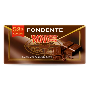 Ciocolata extra amara 52% cacao (fara gluten) 100g - Novi